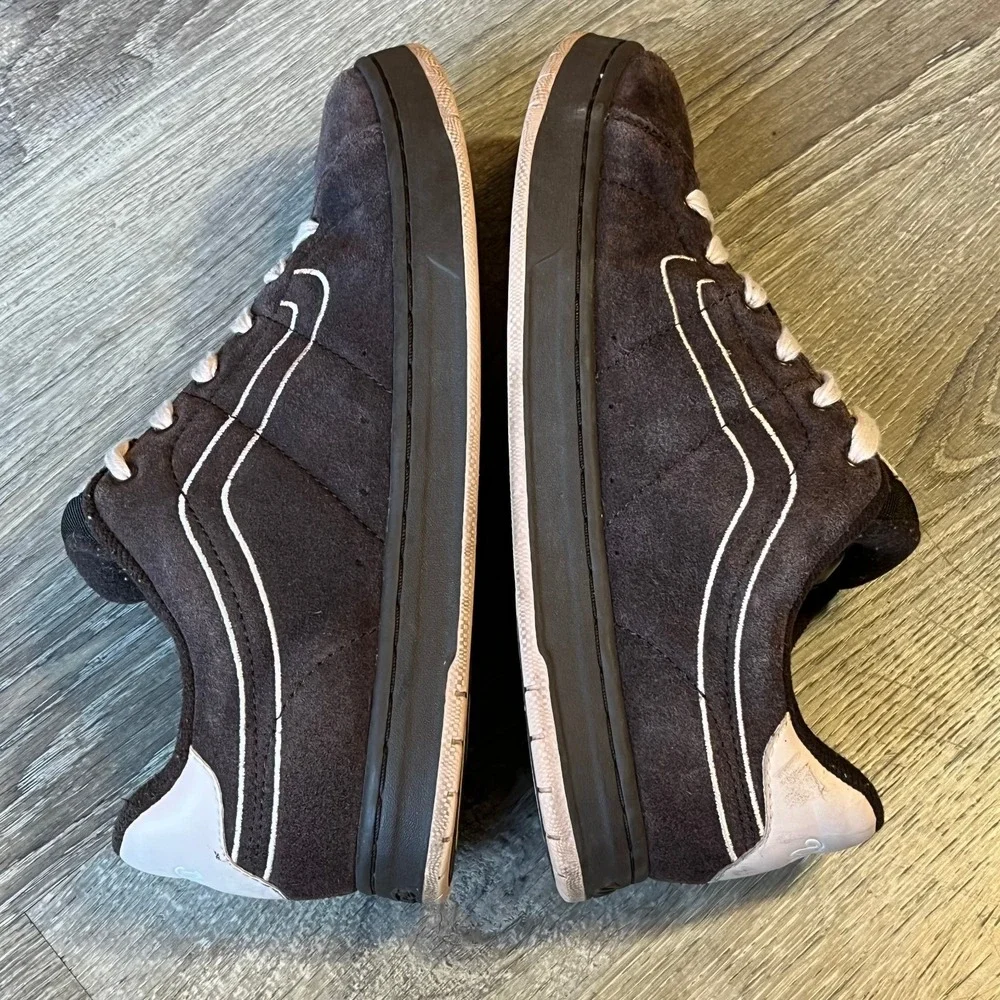 VTG Vans Cantonia Cush Skate Shoes Y2K‎ Brown Suede Womens 9.5 UK 7 EU 40.5